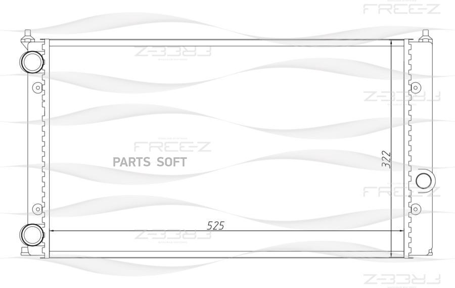 Радиатор 525x322