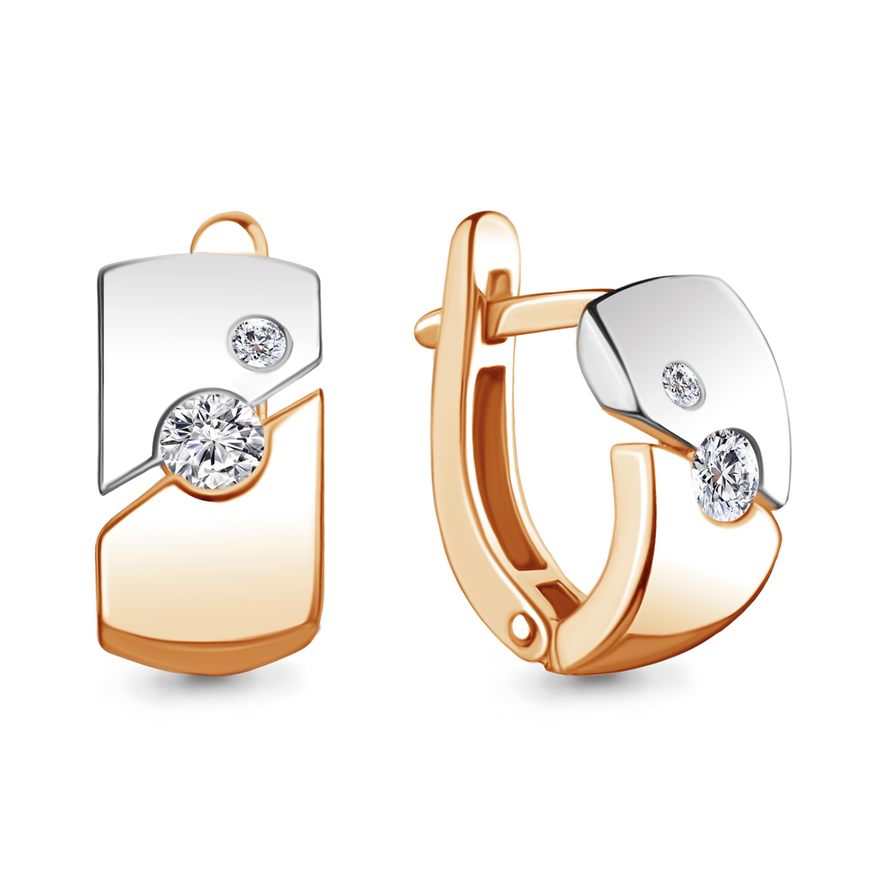 

Серьги из красного золота с бриллиантом Aquamarine Aquamarine 940602к_585_кз, 940602к_585_кз