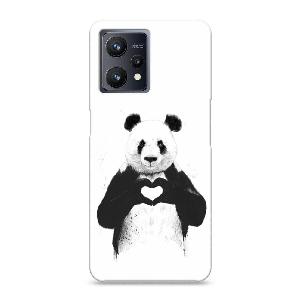 

Пластиковый чехол "Панда love" на Realme 9, 257220-7