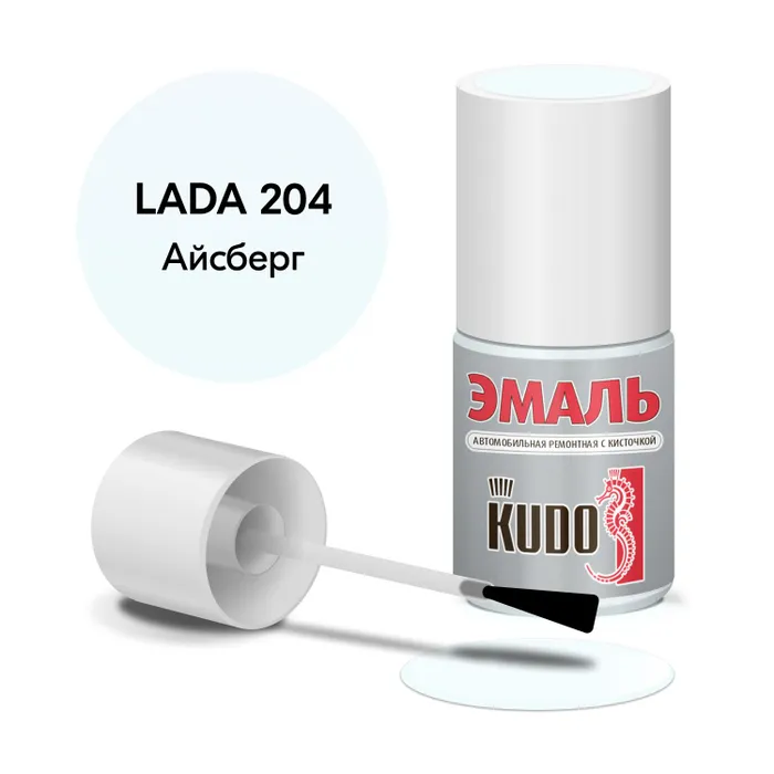

Краска "KUDO" 204 айсберг (15 мл) (с кисточкой), Белый