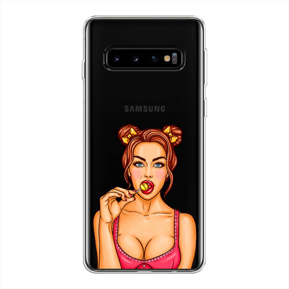 

Чехол Awog на Samsung Galaxy S10 Plus "Вкусный леденец", Разноцветный