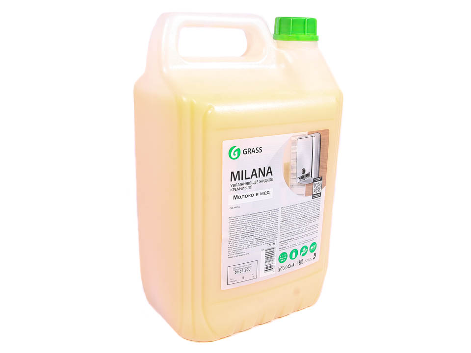 Мыло жидкое 5кг - увлажняющее крем-мыло Milana молоко и мед ecvols жидкое увлажняющее мыло для рук миндаль мускатный орех 39 300
