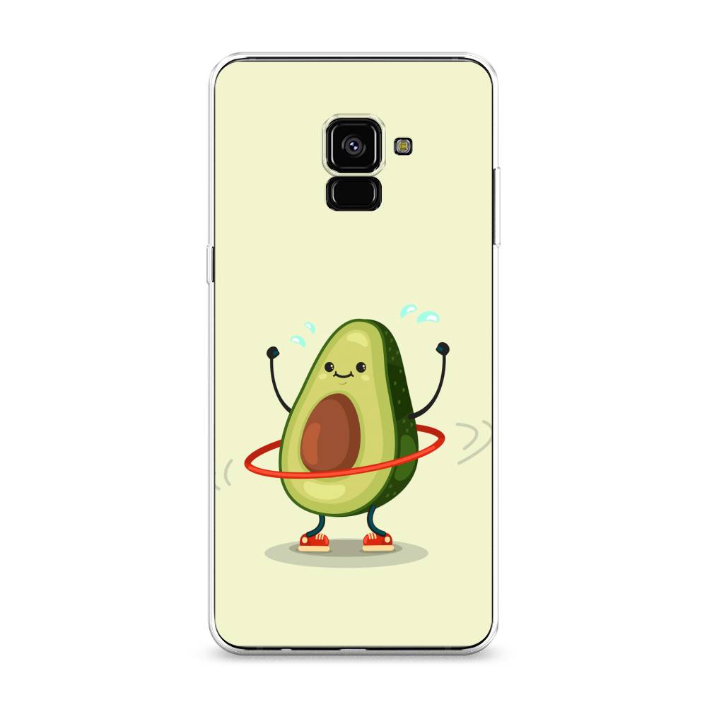 

Чехол Awog на Samsung Galaxy A8 + "Авокадо с обручем", Бежевый, 25550-10