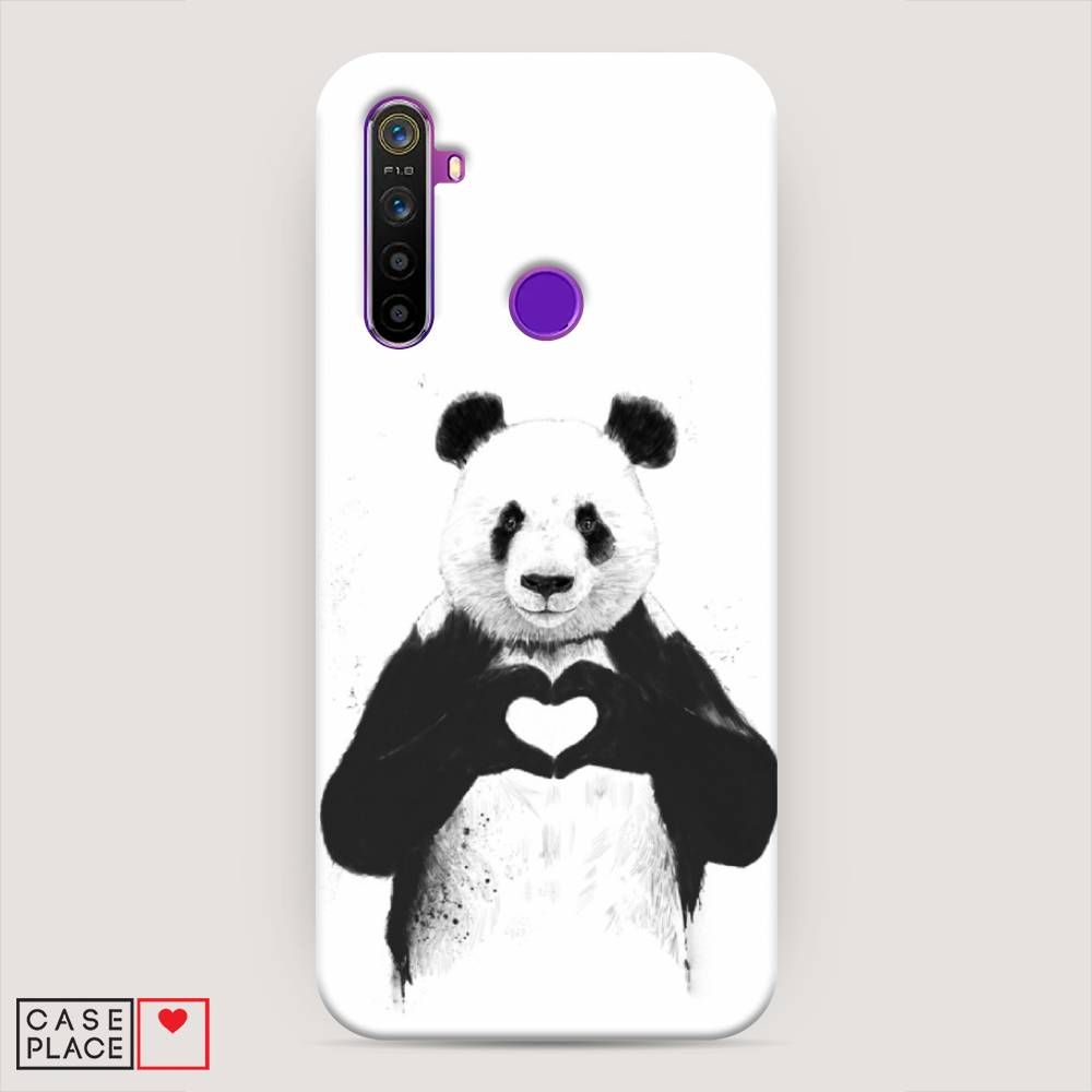 

Пластиковый чехол "Панда love" на Realme 5, 251520-7