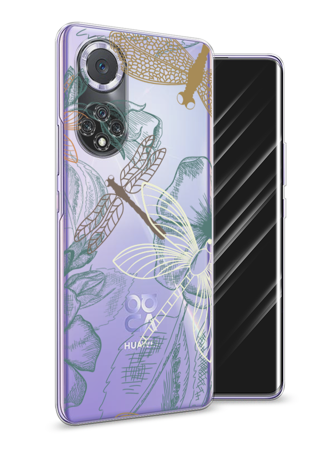 

Чехол Awog на Huawei Nova 9 "Тени стрекоз", Коричневый;зеленый;белый, 6106150-8