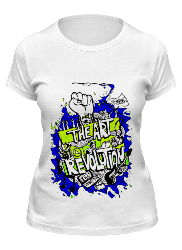 

Футболка женская Printio The art revolution белая L, Белый, The art revolution