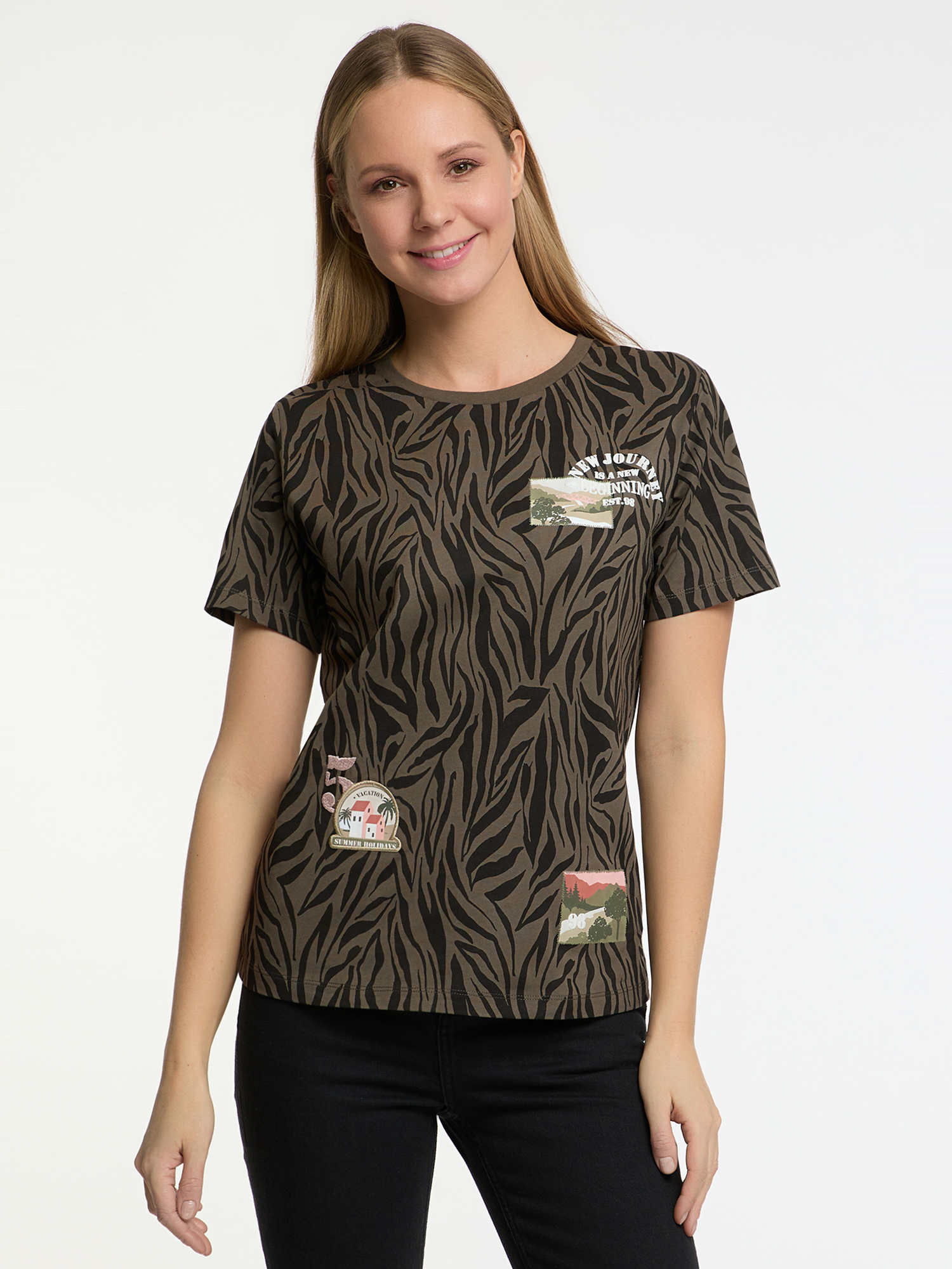 

Футболка женская oodji 14701117-19 зеленая 2XL, Зеленый, 14701117-19