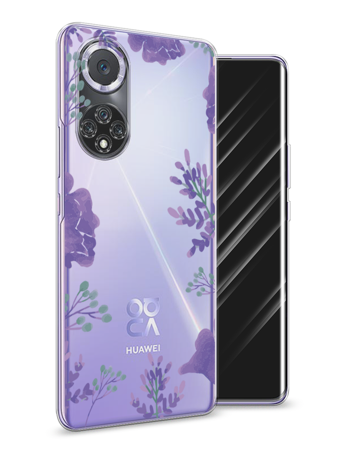 

Чехол Awog на Huawei Nova 9 "Сиреневая цветочная рамка", Прозрачный;фиолетовый, 6106150-8