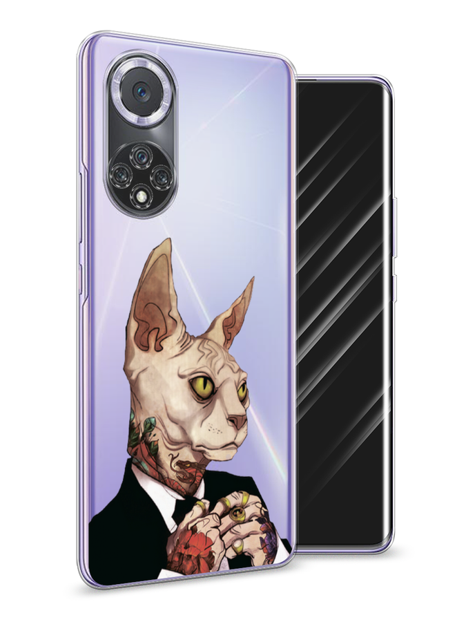 

Чехол Awog на Huawei Nova 9 "Татуированный сфинкс", Бежевый;черный;красный, 6106150-7