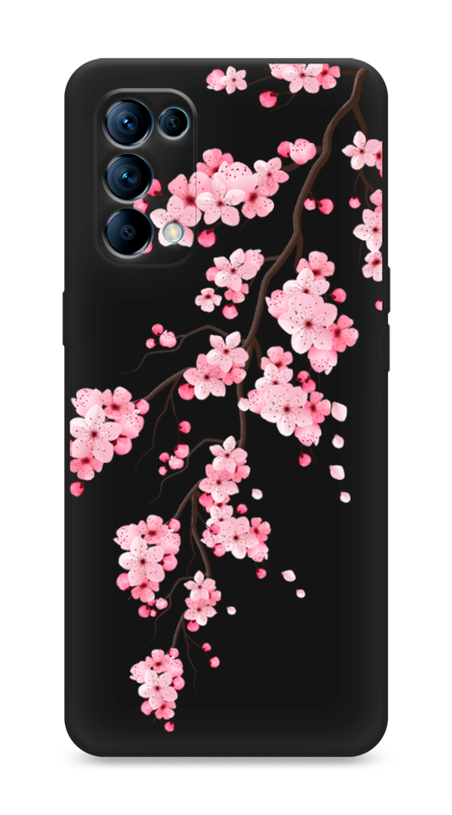 

Чехол Awog на Oppo Reno 5 "Розовая сакура", Разноцветный, 255252-1