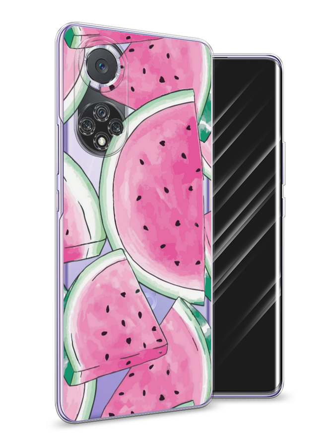 

Чехол Awog на Huawei Nova 9 "Акварельные арбузы", Зеленый;белый;розовый, 6106150-10