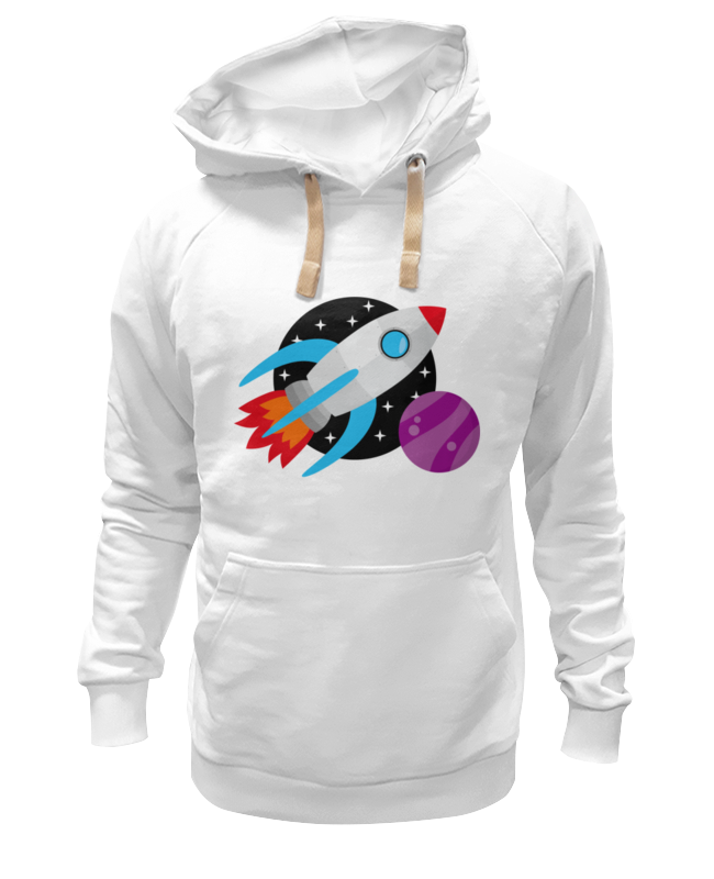

Толстовка унисекс Printio Космос белая 3XL, Белый, Космос
