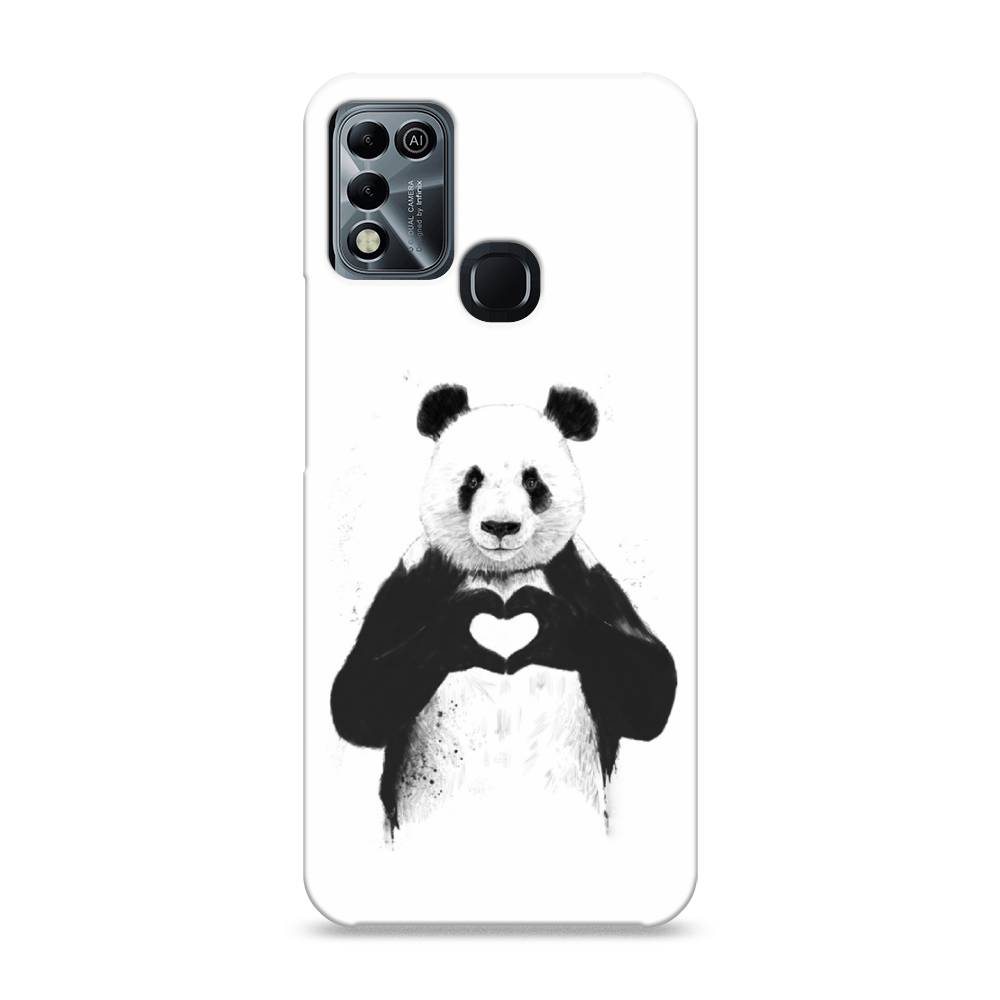 

Пластиковый чехол "Панда love" на Infinix HOT 11 Play, 3100820-7