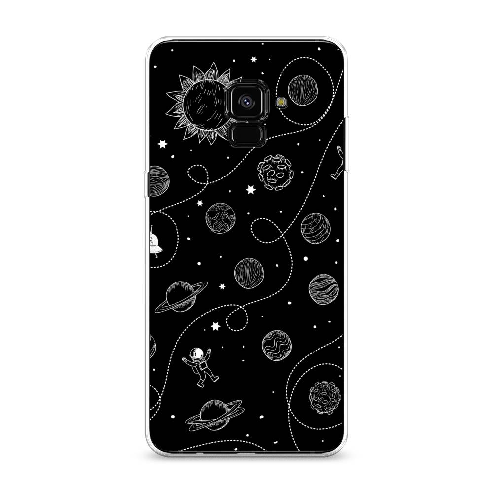 

Чехол Awog на Samsung Galaxy A8 + "В невесомости", Бежевый, 25550-4