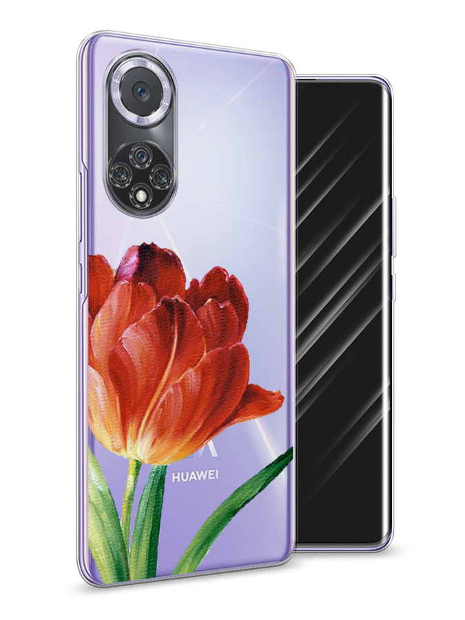 

Чехол Awog на Huawei Nova 9 "Красный тюльпан", Оранжевый;зеленый, 6106150-8