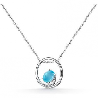

Колье из серебра с фианитом 45 см АЛЬКОР 06-2261_00ГА-00, 06-2261_00ГА-00