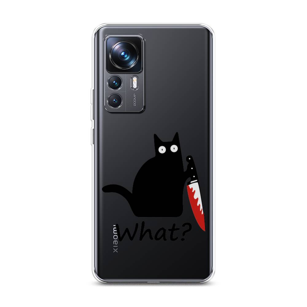 

Чехол на Xiaomi 12T Pro "Котик с ножом", Черный;красный, 315750-6