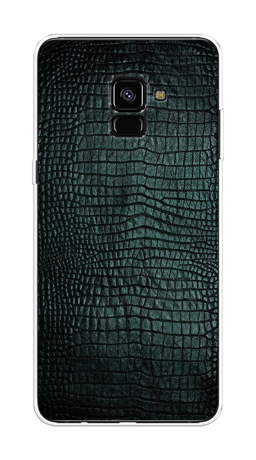 

Чехол Awog на Samsung Galaxy A8 + "Черная змея", Черный;серый;голубой, 25550-3