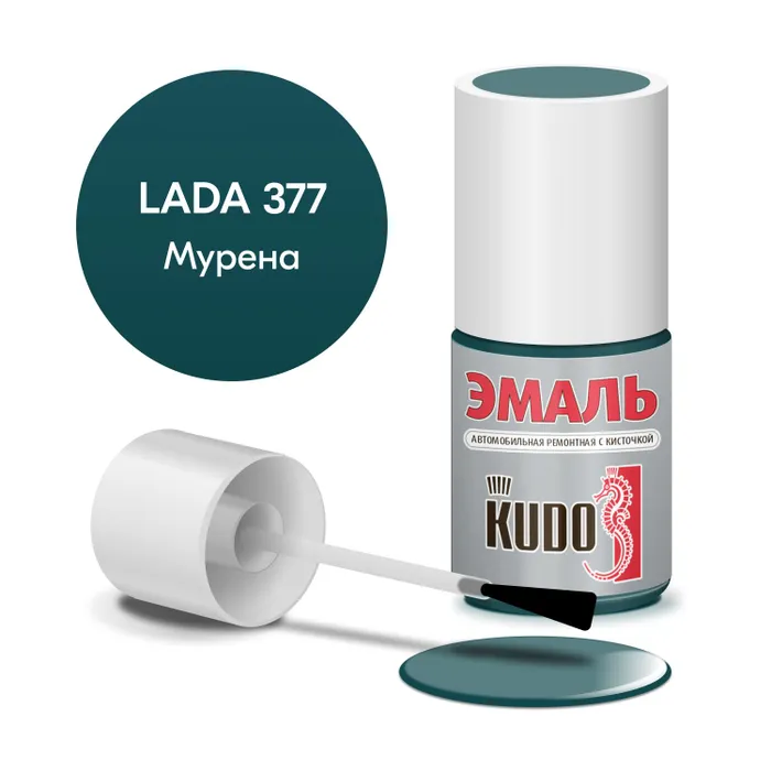

Краска "KUDO" 377 мурена (15 мл) (с кисточкой), Зеленый
