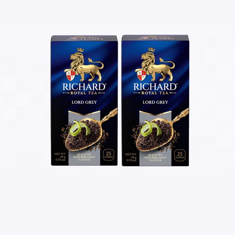 

Чай черный Richard Lord Grey 25 пакетов 2 штуки