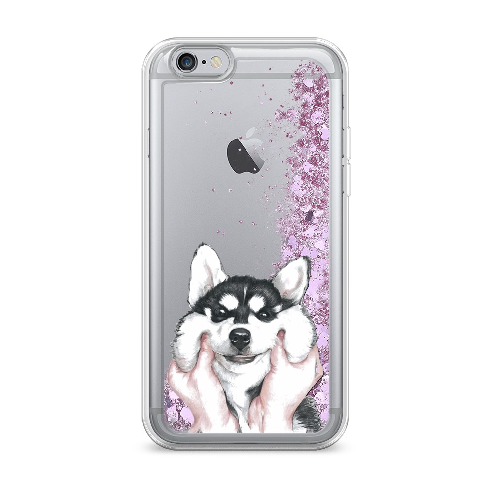 

Жидкий чехол с блестками "Щечки хаски" на Apple iPhone 6S, 0104S94-1