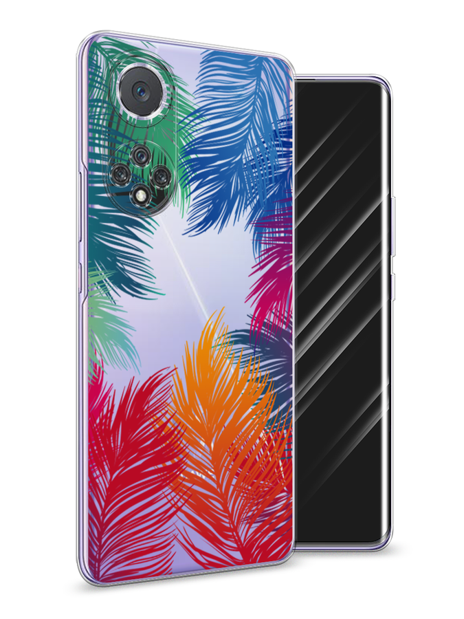 

Чехол Awog на Huawei Nova 9 "Рамка из перьев", Красный, 6106150-4