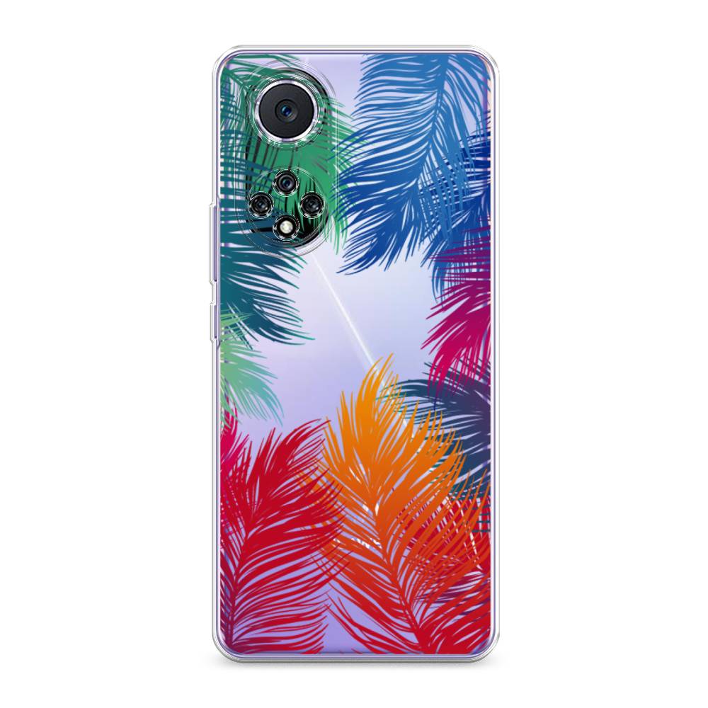 фото Чехол awog "рамка из перьев" для huawei nova 9
