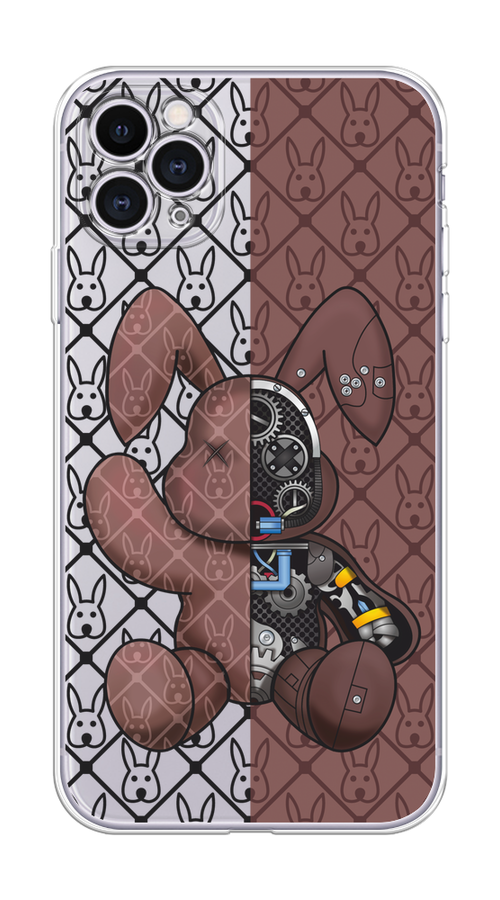 

Чехол на Apple iPhone 11 Pro "Киборг-заяц шоколадный", Коричневый;черный;прозрачный, 12350-1
