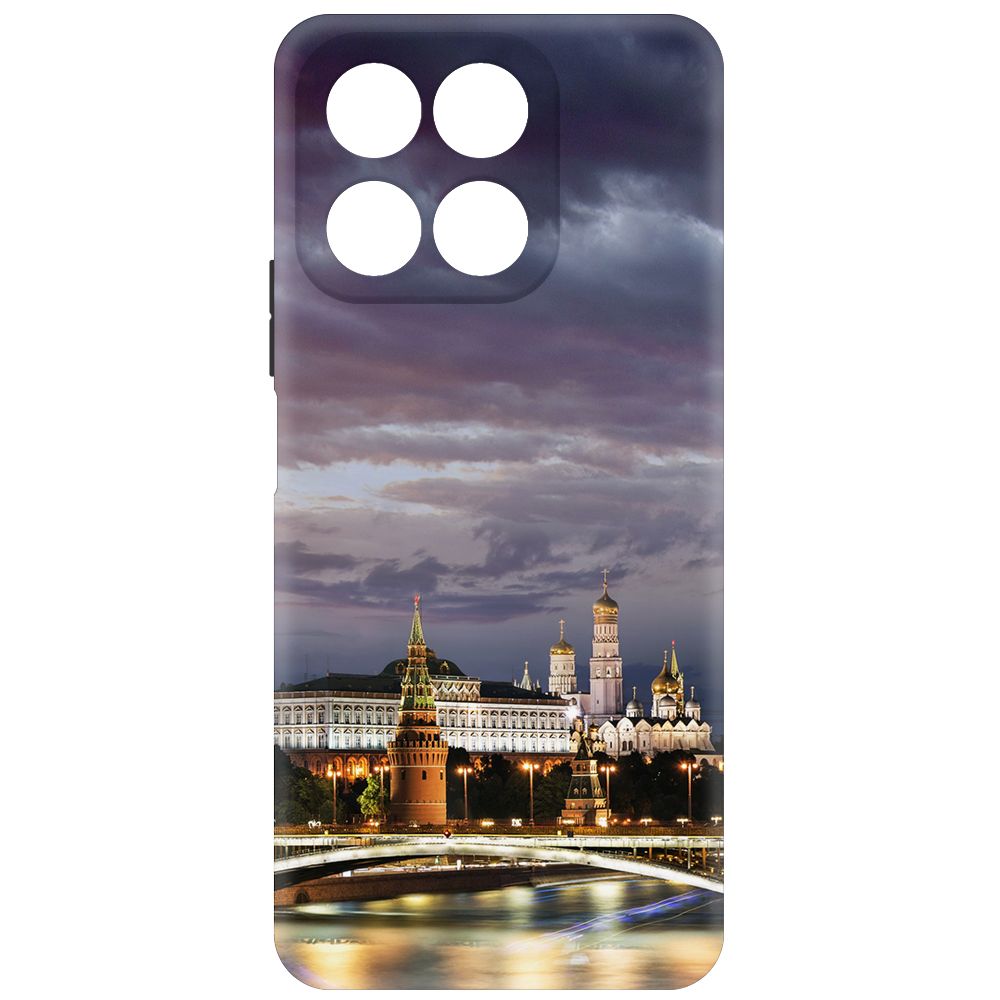

Чехол-накладка Krutoff Soft Case Россия, Московский Кремль для Honor X8a черный