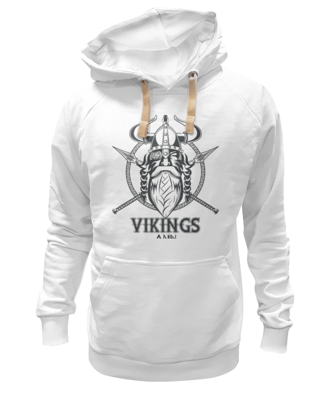 

Толстовка унисекс Printio Толстовка wearcraft premium "vikings" белая XL, Толстовка wearcraft premium "vikings"
