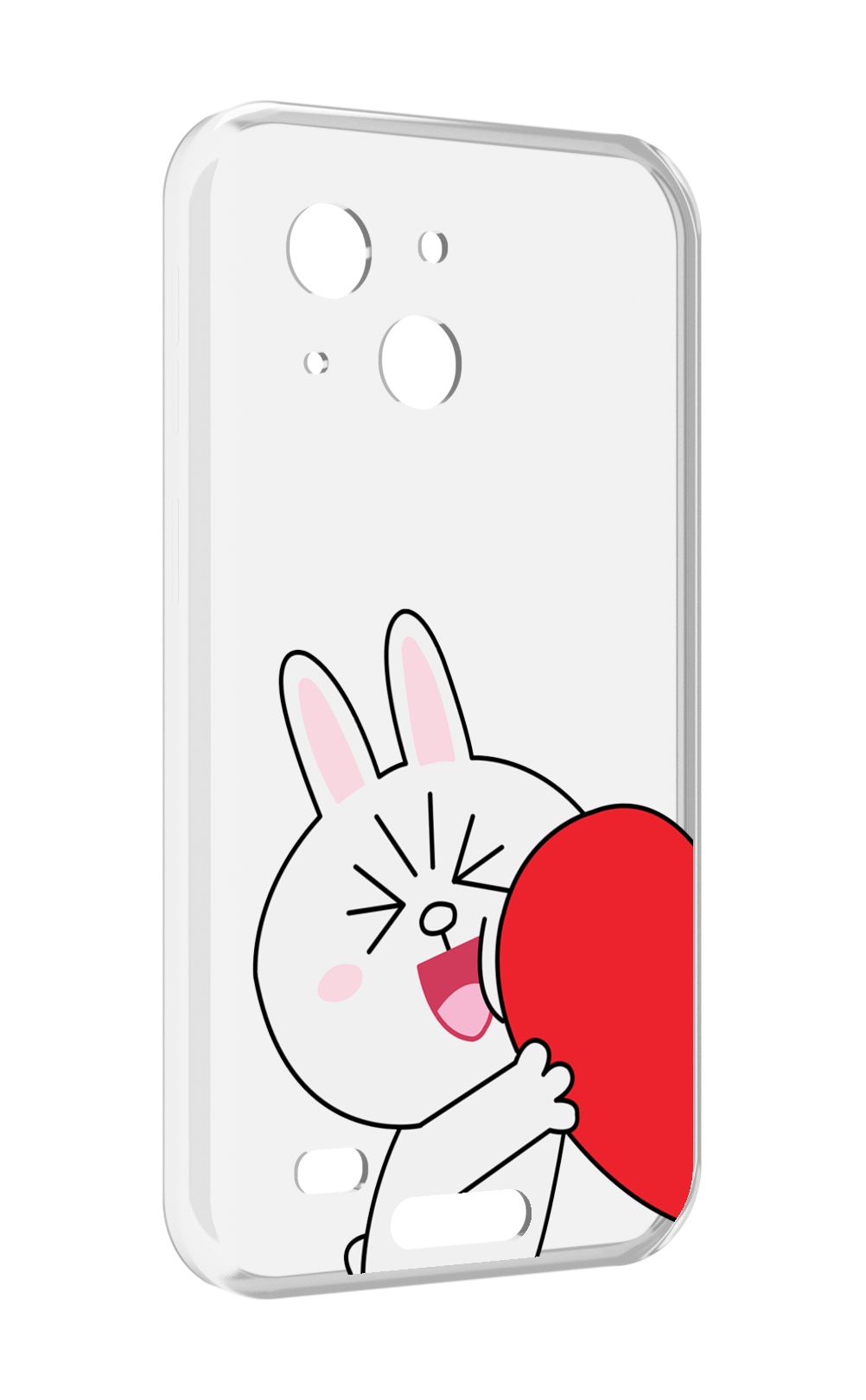 

Чехол MyPads зайчик-с-полуседрцем для Oukitel WP20 / WP20 Pro, Прозрачный, Tocco
