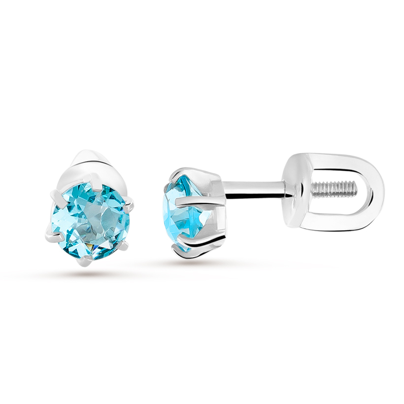 

Серьги-пусеты из серебра с фианитом Pepela Jewelry Z2-8071
