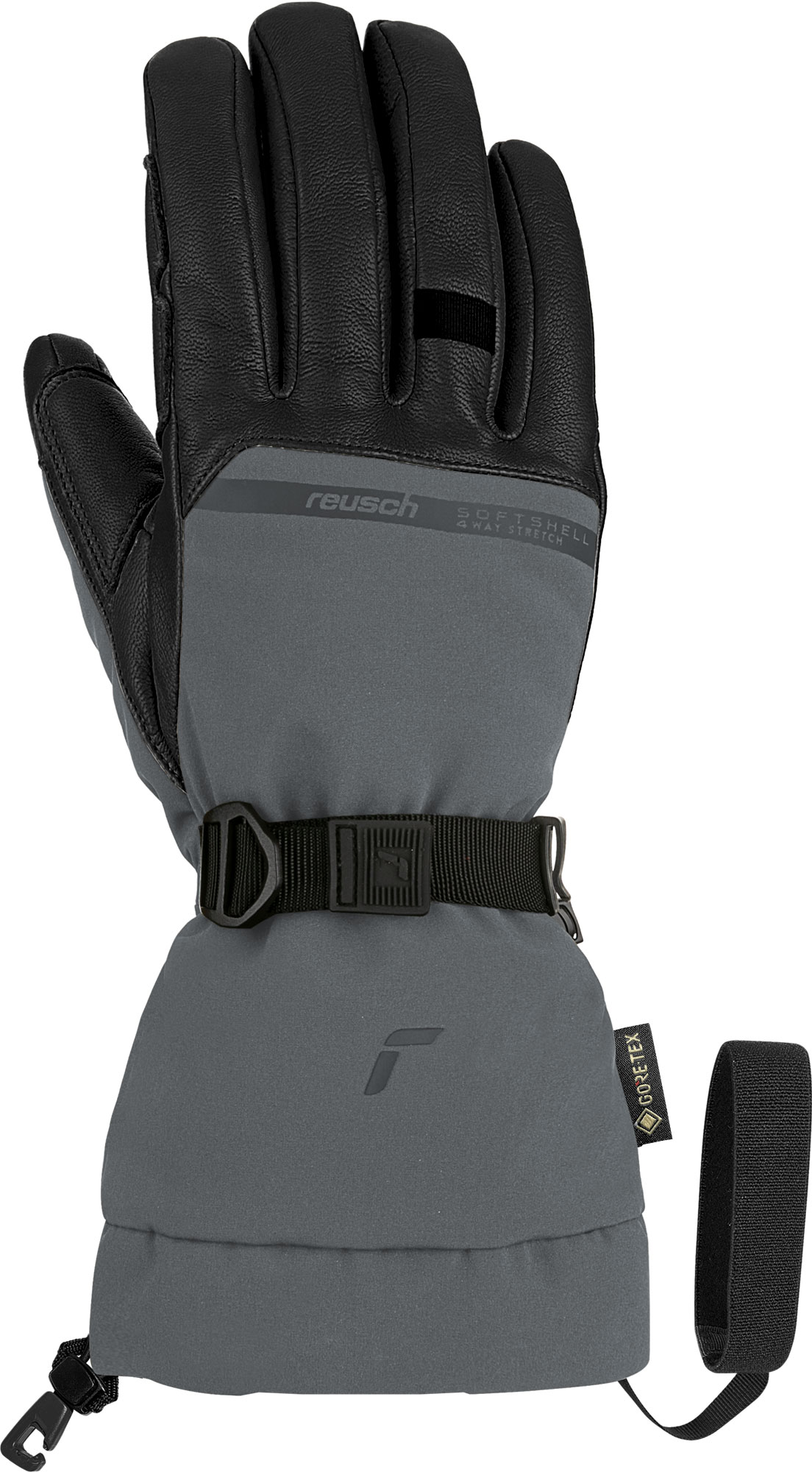 

Перчатки Горнолыжные Reusch Discovery Gore-Tex Touch-Tec Asphalt/Black (Inch (Дюйм):9,5), Серый;черный, Discovery