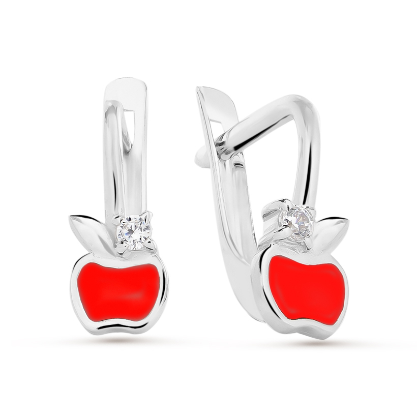 

Серьги из серебра с эмалью/фианитом Pepela Jewelry Z2-751Д/А