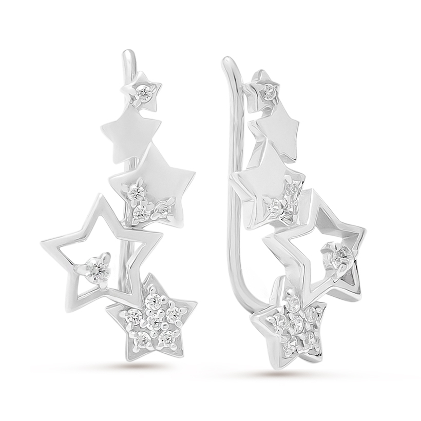 

Серьги из серебра с фианитом Pepela Jewelry PJ2-072, PJ2-072