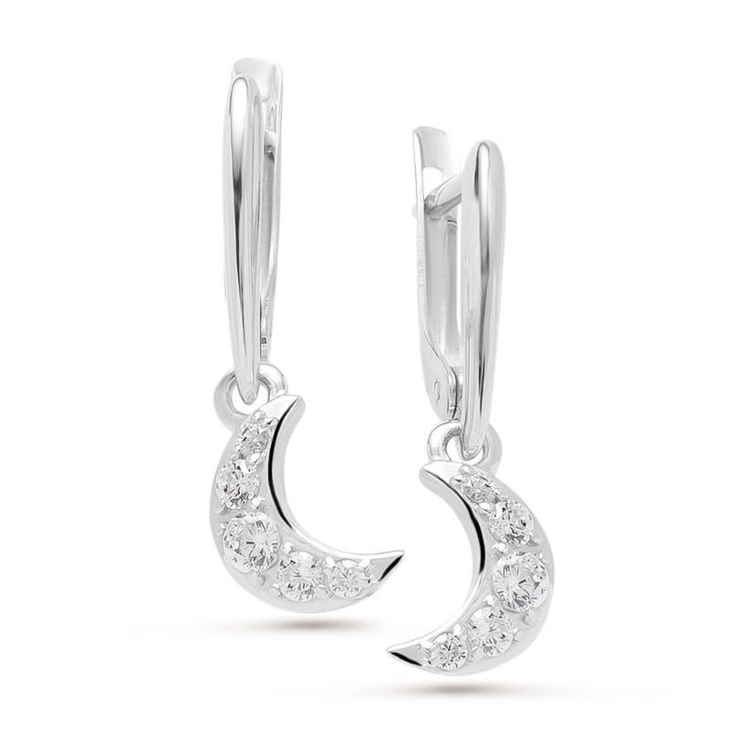 

Серьги из серебра с фианитом Pepela Jewelry PJ2-044