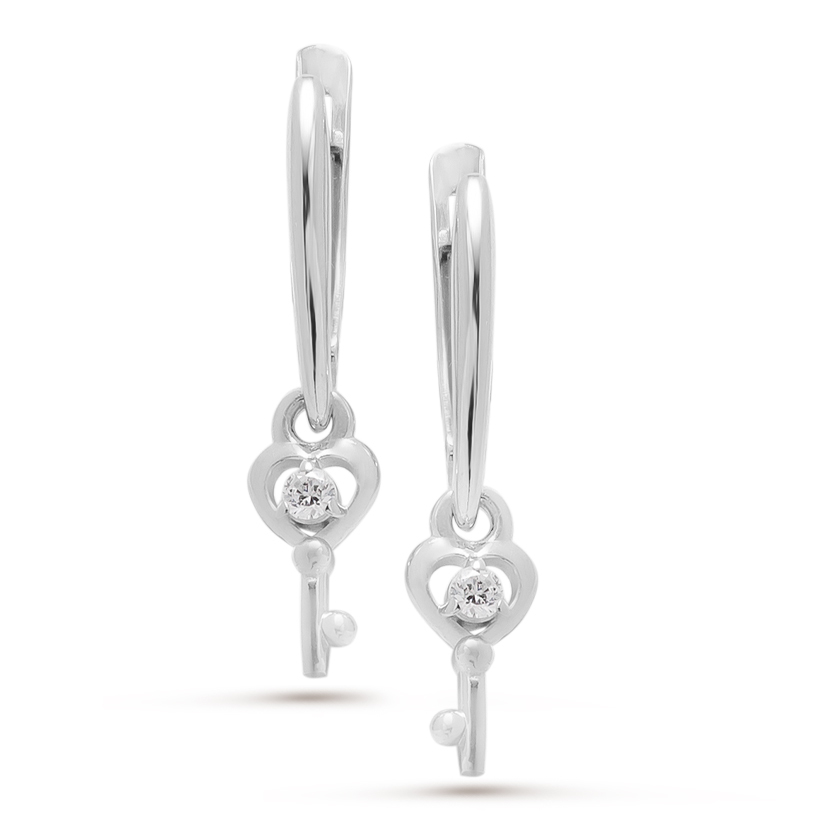 

Серьги из серебра с фианитом Pepela Jewelry PJ2-042
