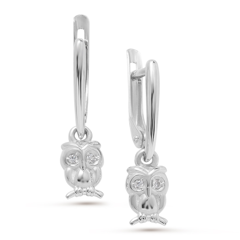 

Серьги из серебра с фианитом Pepela Jewelry PJ2-041, PJ2-041