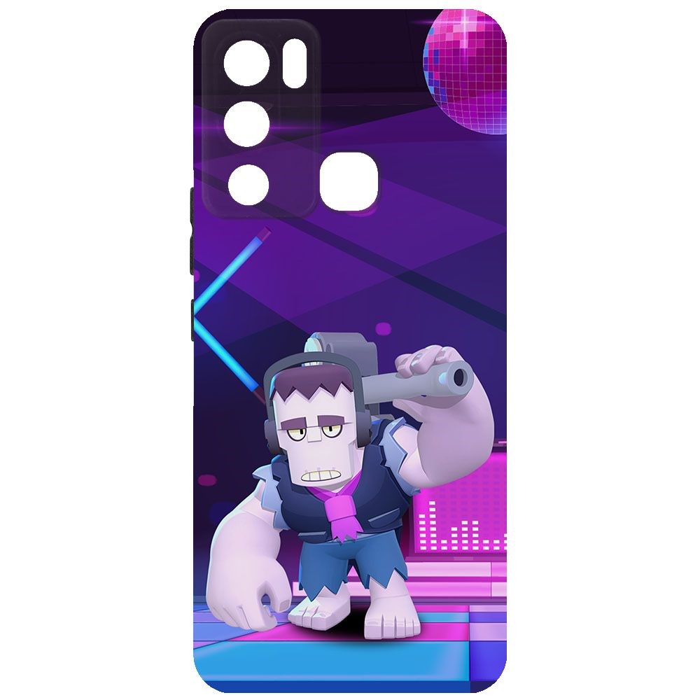 

Чехол-накладка Krutoff Софт Кейс Brawl Stars - Фрэнк для INFINIX Hot 12i черный