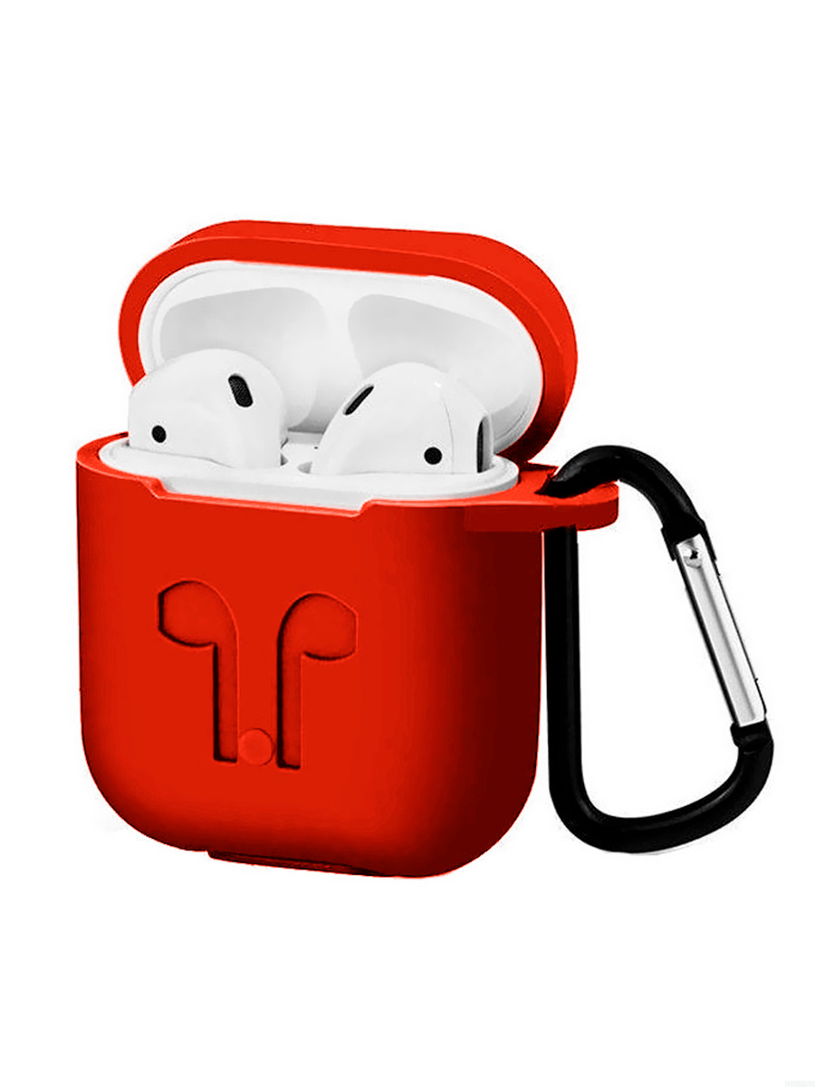 

Чехол для наушников AirPods 1/2, Красный, наушникAirPods