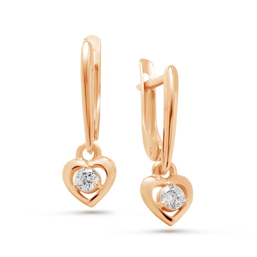 

Серьги из серебра с фианитом Pepela Jewelry PJ2-032з