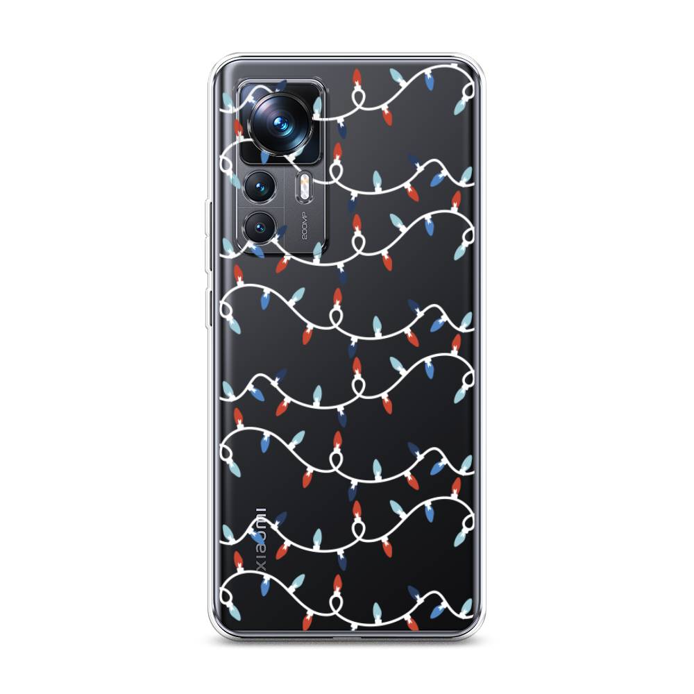 

Чехол на Xiaomi 12T Pro "Разноцветная гирлянда", Белый;красный;синий, 315750-5