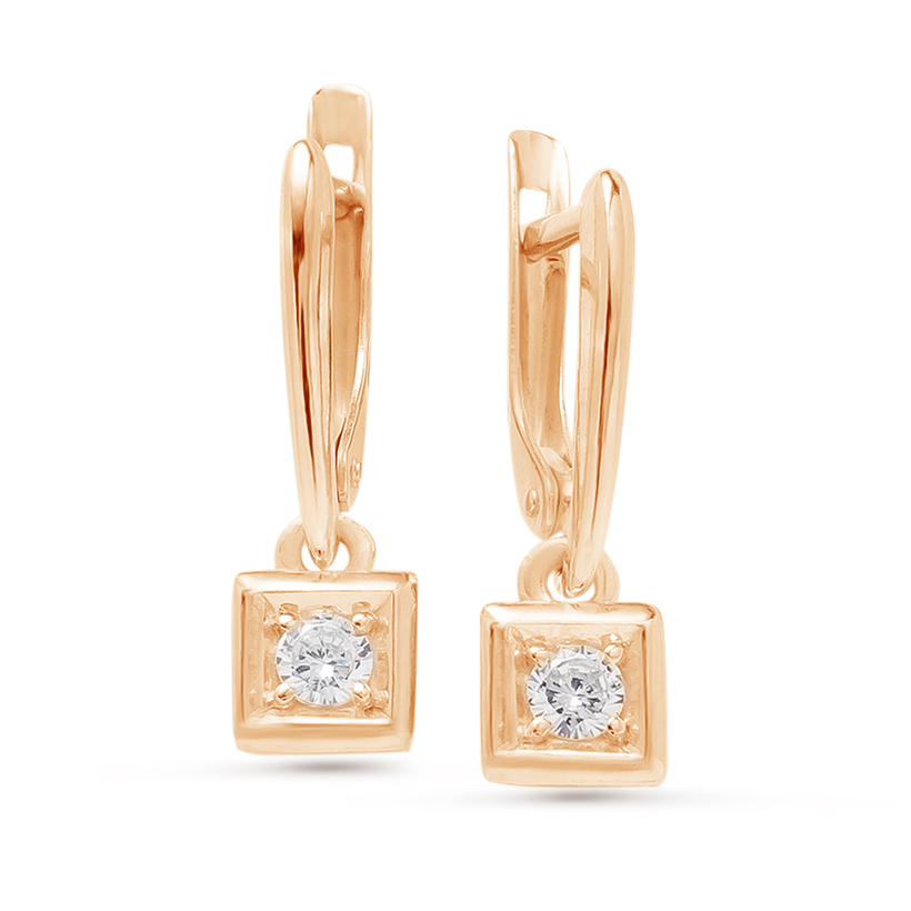 

Серьги из серебра с фианитом Pepela Jewelry PJ2-031з