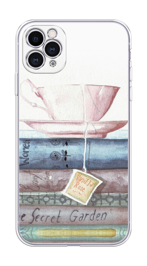 

Чехол на Apple iPhone 11 Pro "Книжное чаепитие", Желтый;розовый;белый, 12350-1