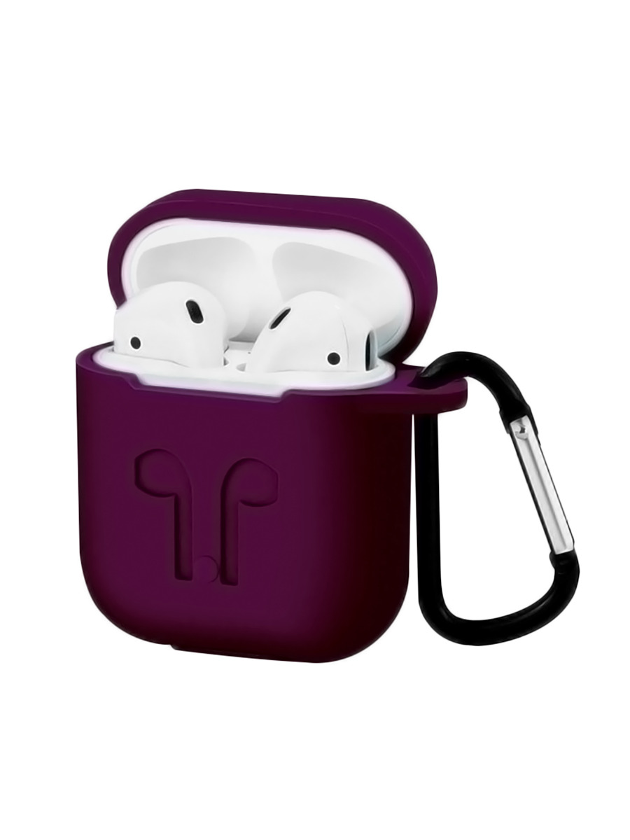 

Чехол для наушников AirPods 1/2, Бордовый, наушникAirPods