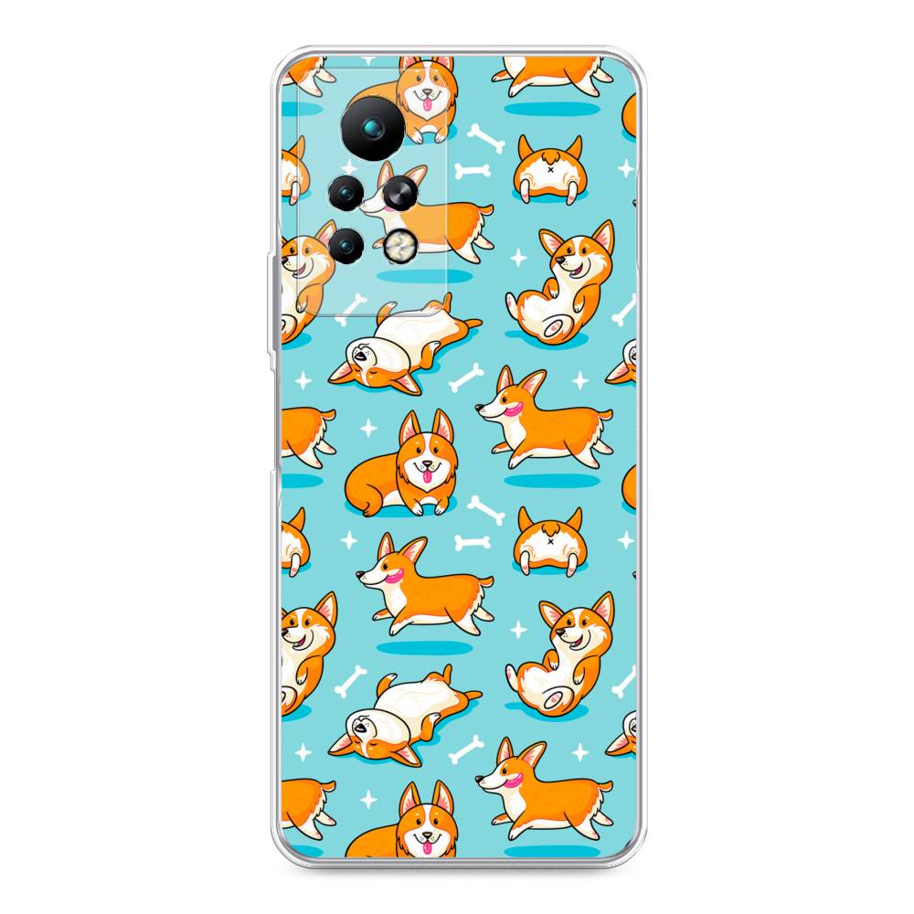 

Чехол Awog на Infinix Note 11 Pro "Веселые корги", Разноцветный, 3100550-2