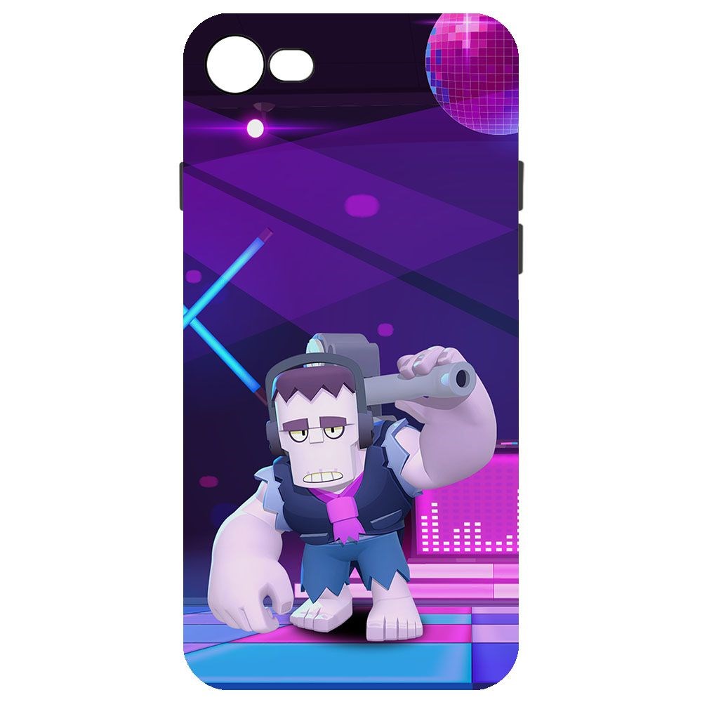 

Чехол-накладка Krutoff Софт Кейс Brawl Stars - Фрэнк для iPhone 7/8 черный