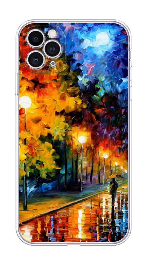 

Чехол на Apple iPhone 11 Pro "Безлюдная улочка", Оранжевый;желтый;синий, 12350-1