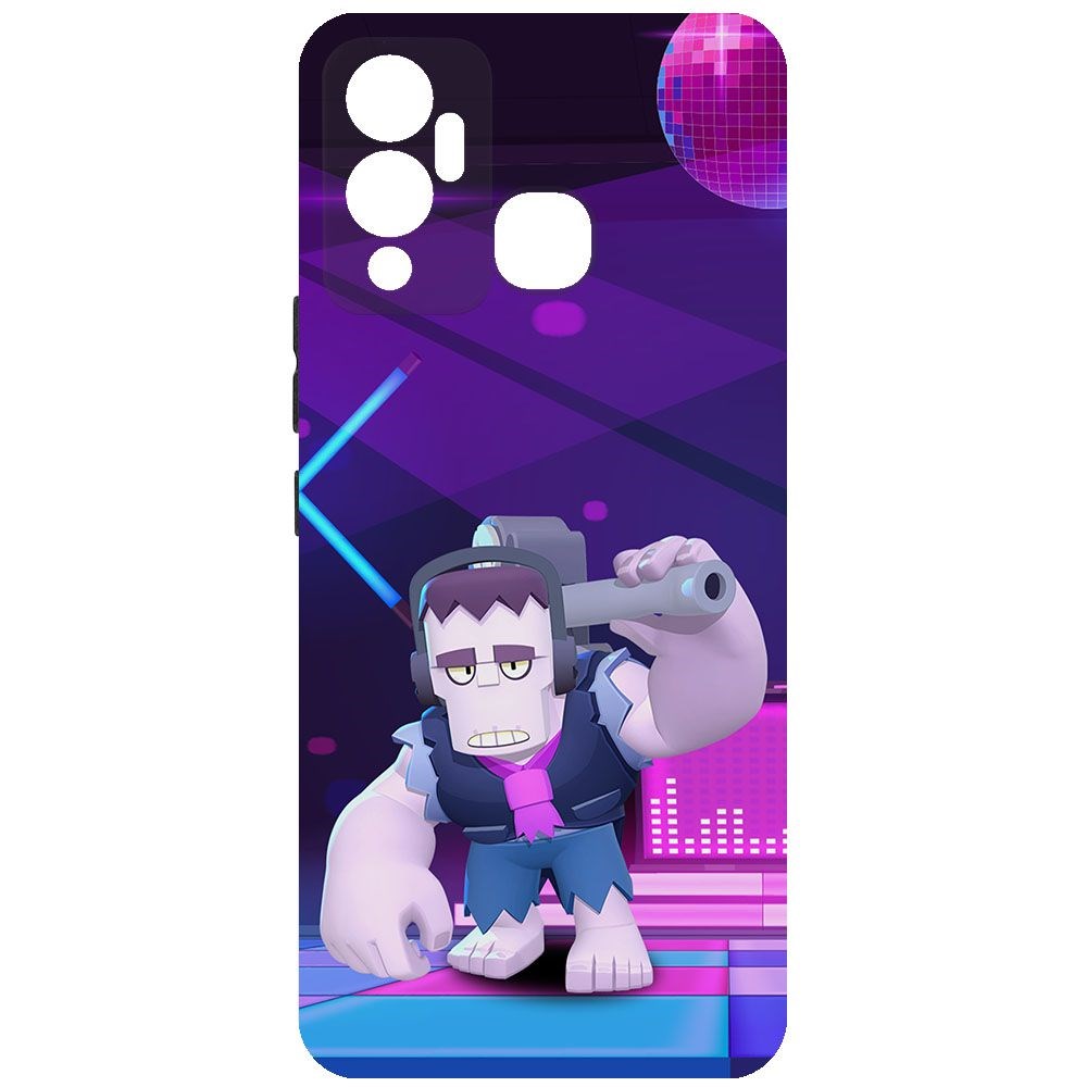 

Чехол-накладка Krutoff Софт Кейс Brawl Stars - Фрэнк для INFINIX Hot 12 Play черный