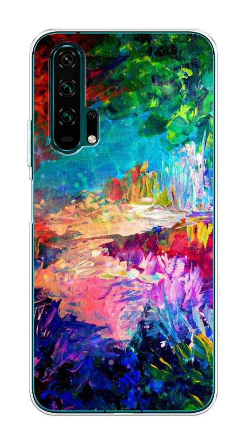 

Чехол на Honor 20 Pro "Лес-гуашь", Синий;розовый;зеленый, 69350-4